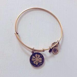 Alex & Ani Gold Shamrock Bracelet